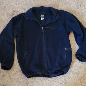 90's Helly Hansen Navy Fleece Full Zip Jacket USA Vintage Gorpcore Outdoor M